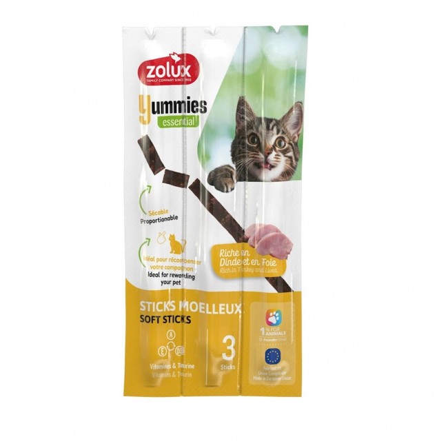 ZOLUX Yummies Turkey with liver - cat treats - 3x5g ZOLUX Yummies Turkey with liver - cat treats - 3x5g