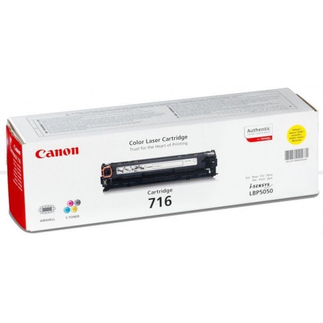 Canon 716 Y toner cartridge 1 pc(s) Original Yellow