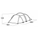 Easy Camp Hemsedal 3 Green Tunnel tent Easy Camp Hemsedal 3 Green Tunnel tent