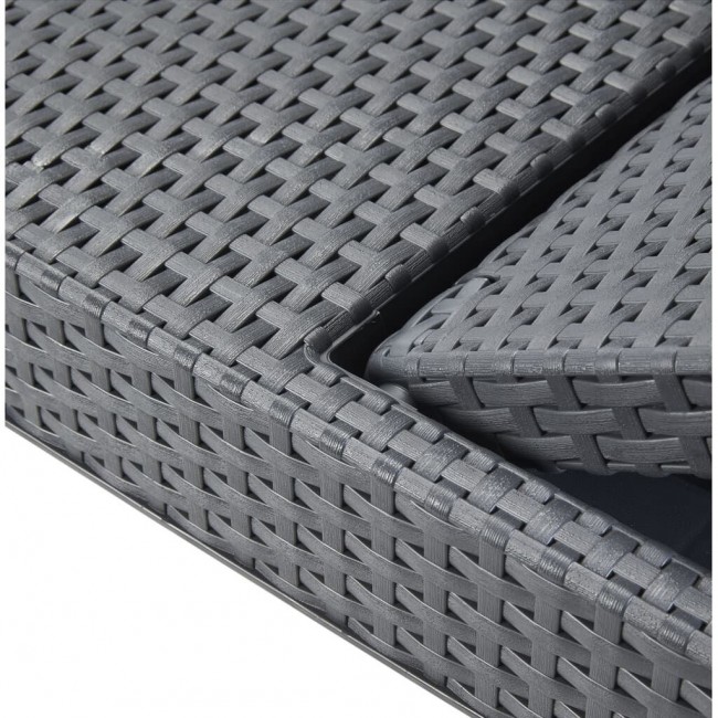 KETER POLY RATTAN LOUNGER JAIPUR GRAPHITE