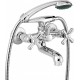 Wall-mounted bathtub mixer with shower set