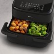 Philips 1000 series NA150/00 fryer Double 7 L Stand-alone 2450 W Hot air fryer Black Philips 1000 series NA150/00 fryer Double 7 L Stand-alone 2450 W Hot air fryer Black