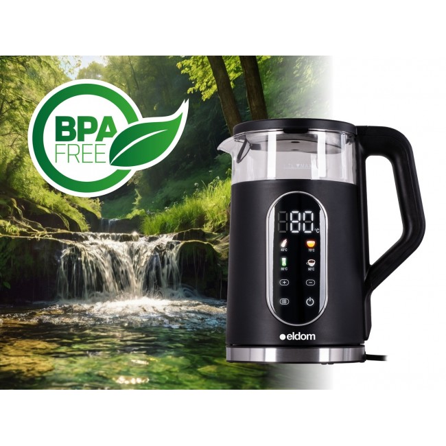 ELDOM CORDLESS KETTLE WITH TEMPERATURE CONTROL C560 NUVIA