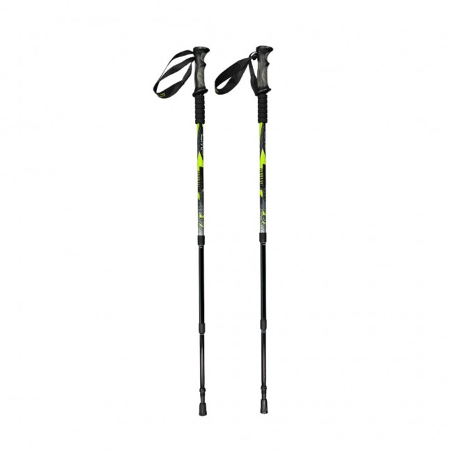 Kijki trekkingowe CMP Bern Trekking Poles zielono-czarne 3B36297 U911 Kijki trekkingowe CMP Bern Trekking Poles zielono-czarne 3B36297 U911
