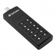 Verbatim Keypad Secure - USB-C Drive with Password Protection and AES-256 HW encryption to protect your data - 32 GB - Black