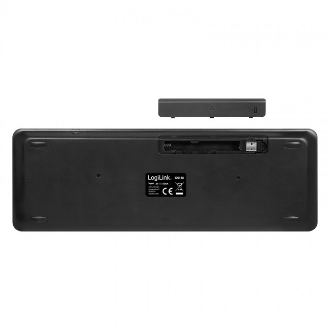 LogiLink ID0188 keyboard Home RF Wireless QWERTZ Black