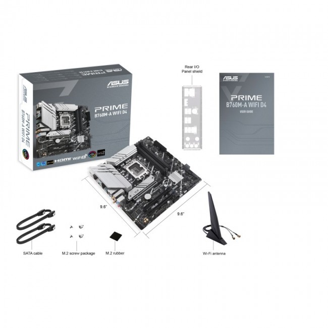 ASUS PRIME B760M-A WIFI D4 Intel B760 LGA 1700 micro ATX ASUS PRIME B760M-A WIFI D4 Intel B760 LGA 1700 micro ATX