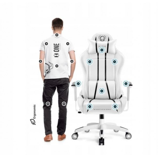 Diablo X-ONE 2.0 Normal gaming chair white and black