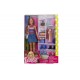 Barbie Fashionistas Doll and 11 Fashion Accessories Including 5 Total Pairs of Shoes
