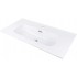 Ceramic recessed washbasin with space for a tap - 80 cm