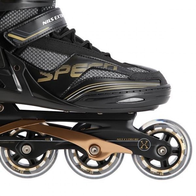 INLINE SKATES NILS EXTREME NA2150 BLACK-GOLD SIZE. 42 INLINE SKATES NILS EXTREME NA2150 BLACK-GOLD SIZE. 42