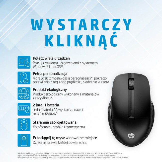 HP 430 Multi-Device Wireless Mouse HP 430 Multi-Device Wireless Mouse