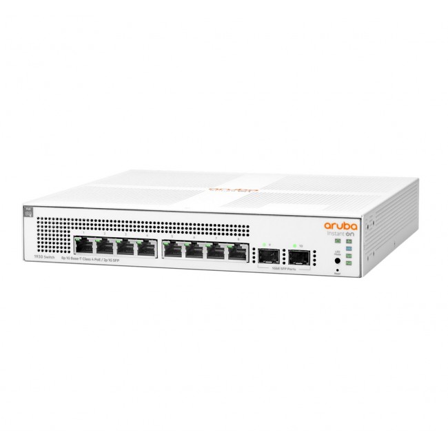Aruba Instant On 1930 Managed L2+ Gigabit Ethernet (10/100/1000) Power over Ethernet (PoE) 1U White Aruba Instant On 1930 Managed L2+ Gigabit Ethernet (10/100/1000) Power over Ethernet (PoE) 1U White