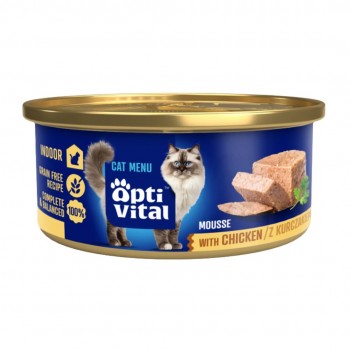 OPTIVITAL Mousse Chicken - wet cat food - 85g