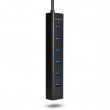 AXAGON HUE-SA7BP - hub - 7 porte