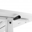 Manual height adjustable desk Ergo Office, max 40 kg, max height 117cm, with a top for standing and sitting work, ER-401 W Manual height adjustable desk Ergo Office, max 40 kg, max height 117cm, with a top for standing and sitting work, ER-401 W
