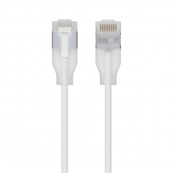 Ubiquiti UACC-Cable-Patch-EL-C6A-12M-W networking cable Translucent, White Cat6a Round