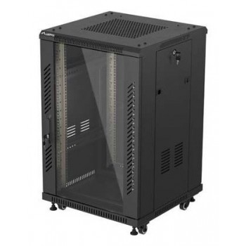 Lanberg FF01-6618-12B rack cabinet 18U Freestanding rack Black