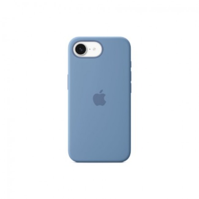 Silicone case for Apple iPhone 16e winter blue | Apple Silicone case for Apple iPhone 16e winter blue | Apple