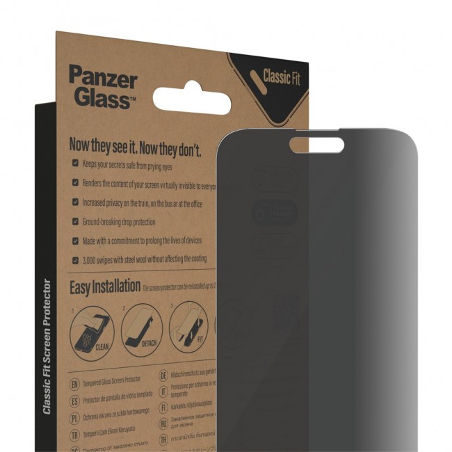 PanzerGlass Privacy Screen Protector iPhone 14 Pro Max | Classic Fit PanzerGlass Privacy Screen Protector iPhone 14 Pro Max | Classic Fit