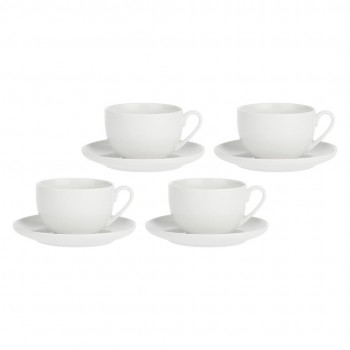 LA PORCELLANA BIANCA CORTE Set of 4 cups with saucer 450 ml