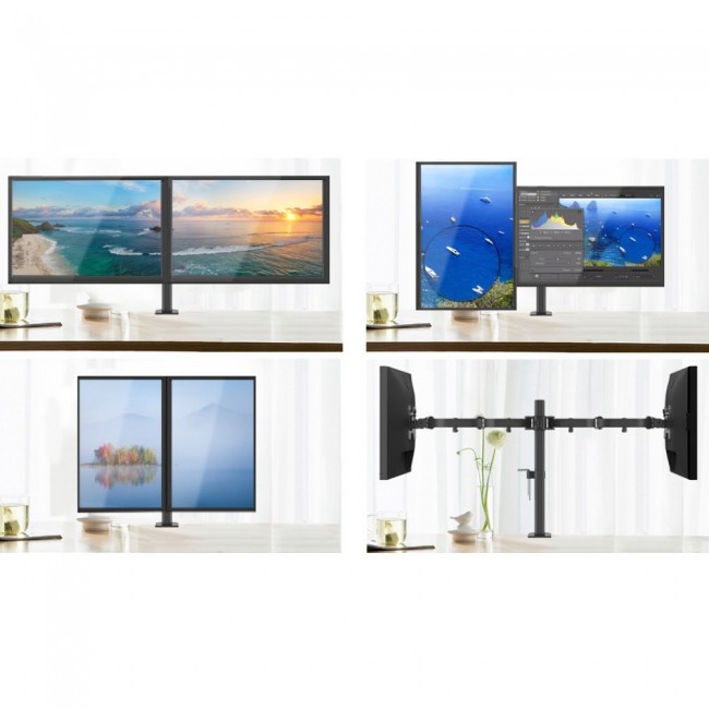 Techly ICA-LCD 382-D monitor mount / stand 68.6 cm (27 Techly ICA-LCD 382-D monitor mount / stand 68.6 cm (27