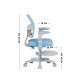 Junior 5.0 Blue swivel chair