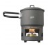 ESBIT Cookset with alcohol burner Pot 1.5 L Aluminium, Black