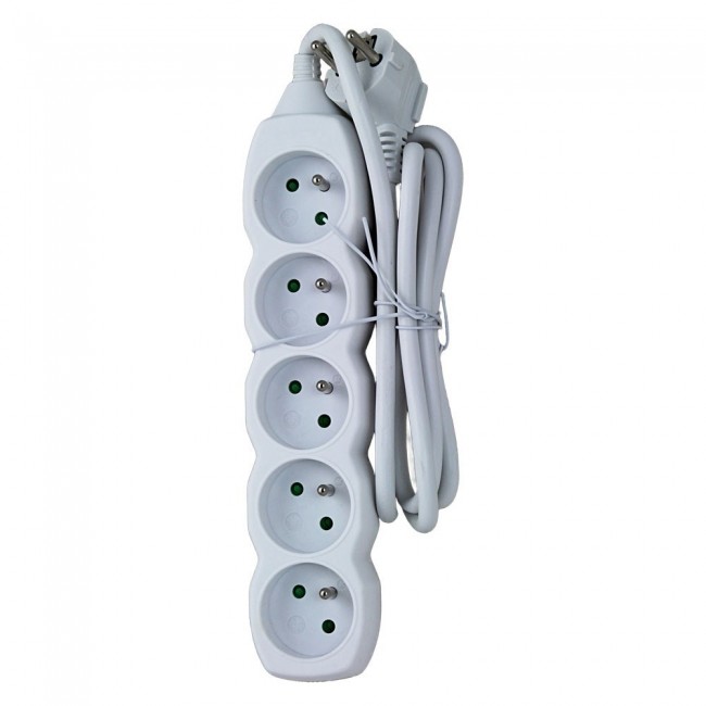 Esperanza ELK207W power extension 1.5 m 5 AC outlet(s) Indoor White