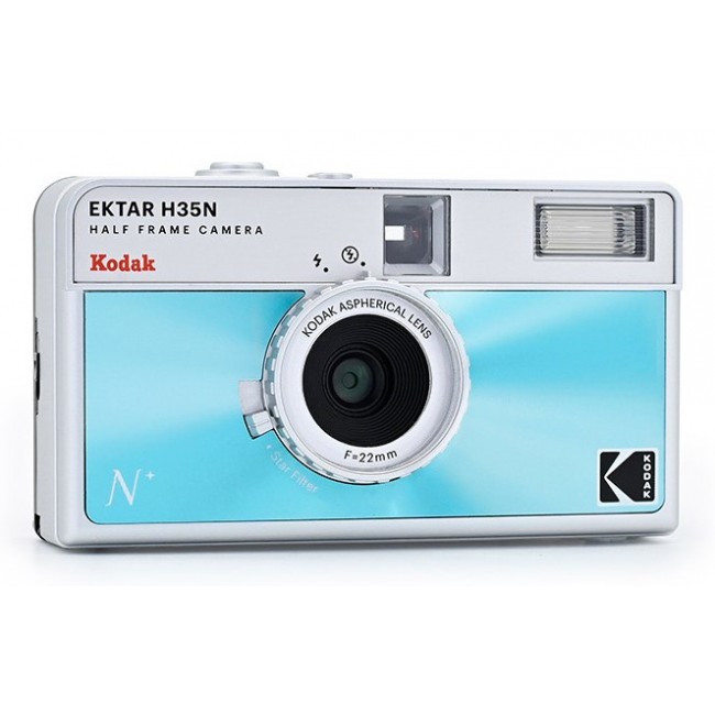 Kodak EKTAR H35N Compact film camera 35 mm Blue, Silver