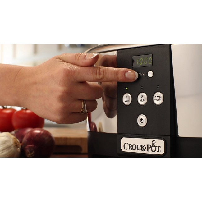Crock-Pot SCCPBPP605-050 5.7-litre slow cooker (chrome) Crock-Pot SCCPBPP605-050 5.7-litre slow cooker (chrome)