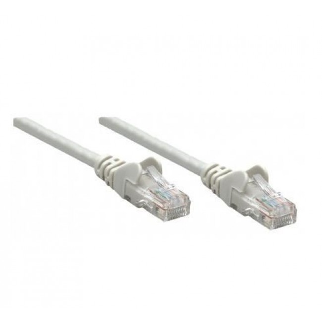 Intellinet Network Patch Cable, Cat6A, 50m, Grey, Copper, S/FTP, LSOH / LSZH, PVC, RJ45, Gold Plated Contacts, Snagless, Booted, Lifetime Warranty