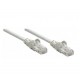 Intellinet Network Patch Cable, Cat6A, 50m, Grey, Copper, S/FTP, LSOH / LSZH, PVC, RJ45, Gold Plated Contacts, Snagless, Booted, Lifetime Warranty