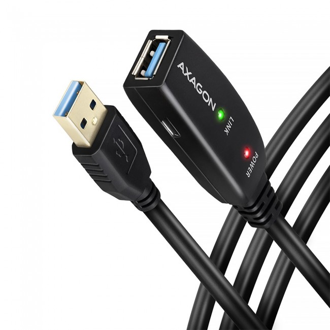 Axagon ADR-310 USB 3.2 Gen 1 A-M - A-F active extension/repeater cable 10m