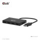 CLUB3D Quad DisplayPort Hub 4 x 4K Resolution @ 30Hz, MST Support