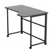 Maclean Folding Desk, Black, Mobile, 100x65 cm, max. 50 kg, Corner, L-Shaped, MC-1250 L/B