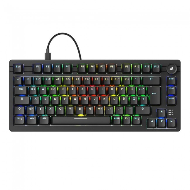 Sharkoon SGK25 keyboard Home USB QWERTZ German Black