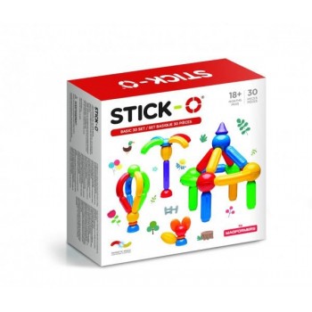 MAGFORMERS STICK-O 005-901003 BASIC SET - 30 ELEMENTS