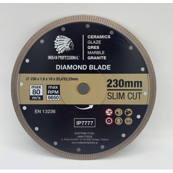 TARCZA DIAMENTOWA 230mm SLIM CUT INDIAN PROFESSIONAL