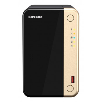 QNAP TS-264 NAS Tower Intel Celeron N5095 8 GB 0 TB QNAP QTS Black, Gold