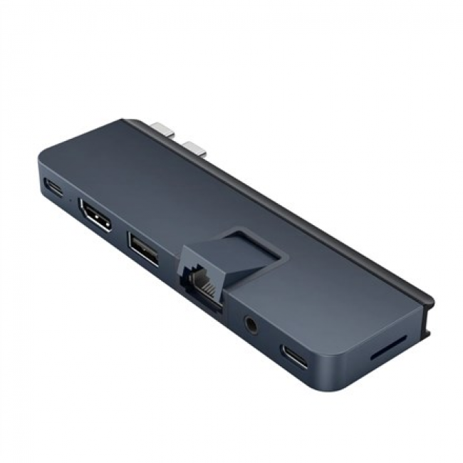 HYPER DUO PRO 7-in-2 USB-C Hub USB Type-C 104 Mbit/s Grey HYPER DUO PRO 7-in-2 USB-C Hub USB Type-C 104 Mbit/s Grey