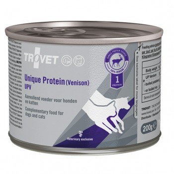 TROVET Unique Protein UPV Venison - wet food for dogs and cats - 200g