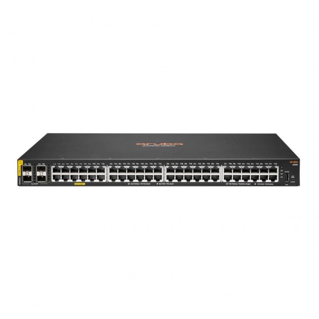 HPE Aruba Networking CX 6000 48G Class4 PoE 4SFP 370W Managed L3 Gigabit Ethernet (10/100/1000) Power over Ethernet (PoE) 1U HPE Aruba Networking CX 6000 48G Class4 PoE 4SFP 370W Managed L3 Gigabit Ethernet (10/100/1000) Power over Ethernet (PoE) 1U