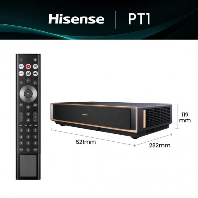Hisense PT1 Smart TV Wi-Fi Black Hisense PT1 Smart TV Wi-Fi Black