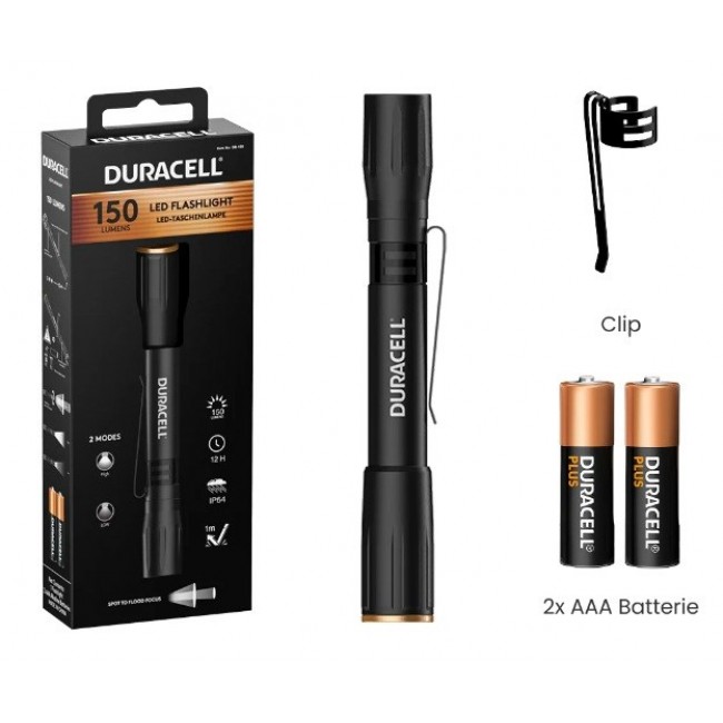 Duracell DF150 Flashlight black Duracell DF150 Flashlight black