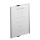 Durable Info Sign Acrylic, Aluminium Silver