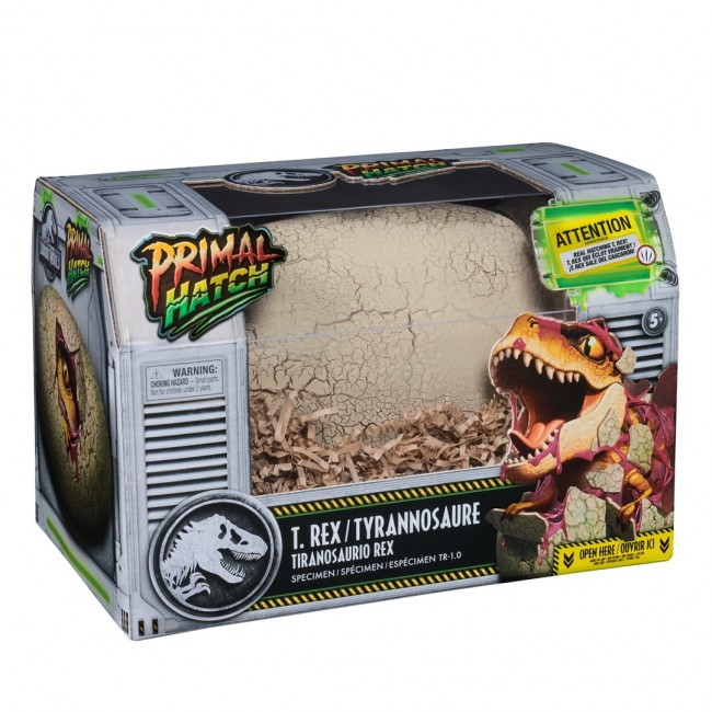 Jurassic World Primal Hatch Interactive Toy Dinosaur & Egg, Hatch & Train your own Baby Dino with 100+ Sounds & Reactions, Kids Toys for Boys & Girls Aged 5 & Up