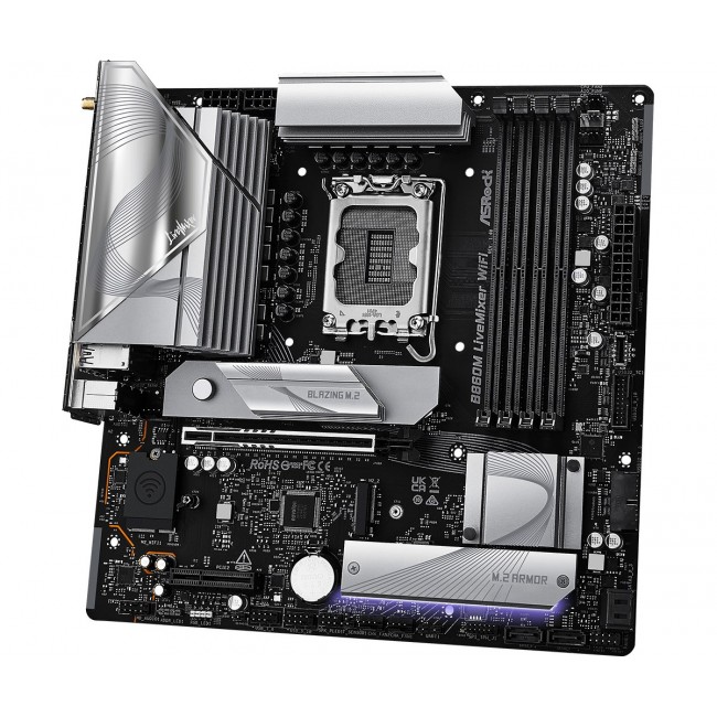 Asrock B860M LiveMixer WiFi Intel B860 LGA 1851 (Socket V1) micro ATX Asrock B860M LiveMixer WiFi Intel B860 LGA 1851 (Socket V1) micro ATX