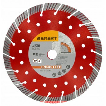 LONG LIFE DIAMOND BLADE 230/15MM SMART365