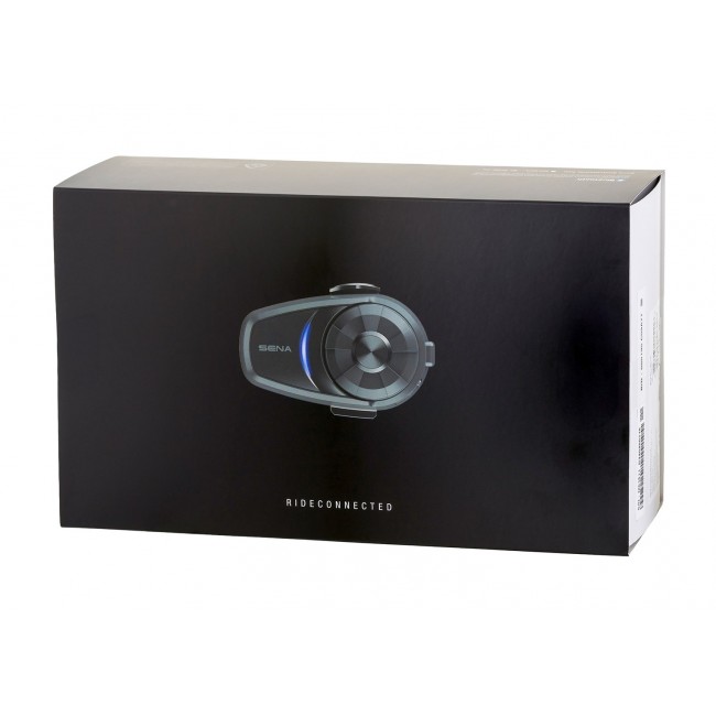 Sena 10S motorcycle intercom 4 channels 1600 m Black